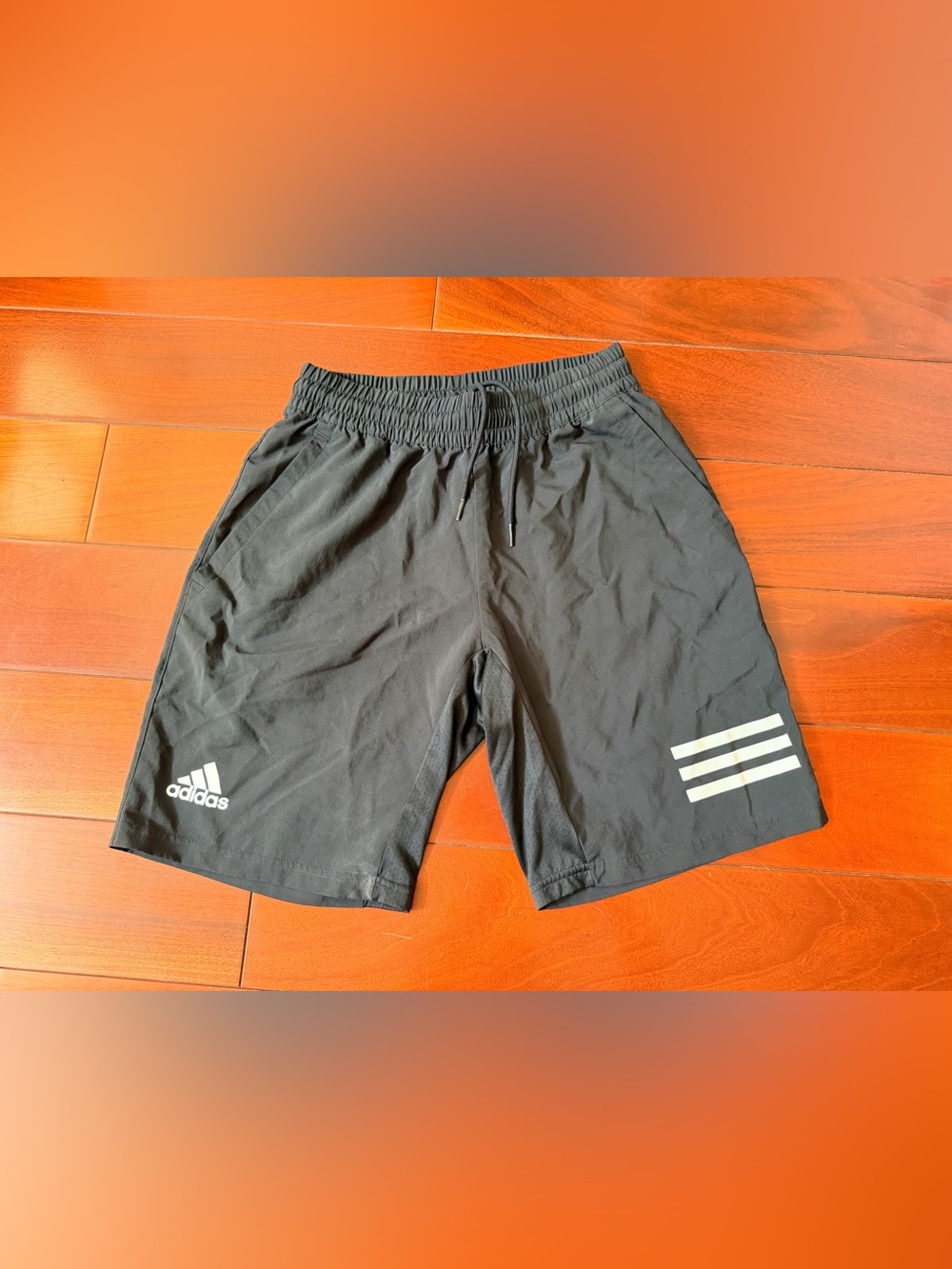 adidas AEROREADY Men's Black Athletic Shorts Drawstring Pockets 7" Inseam S